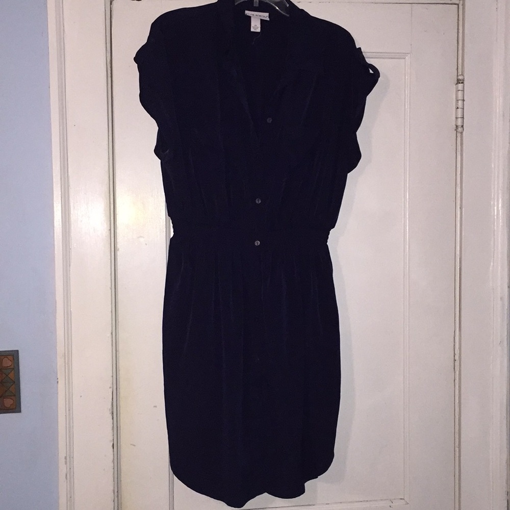 Button Down Navy Dress